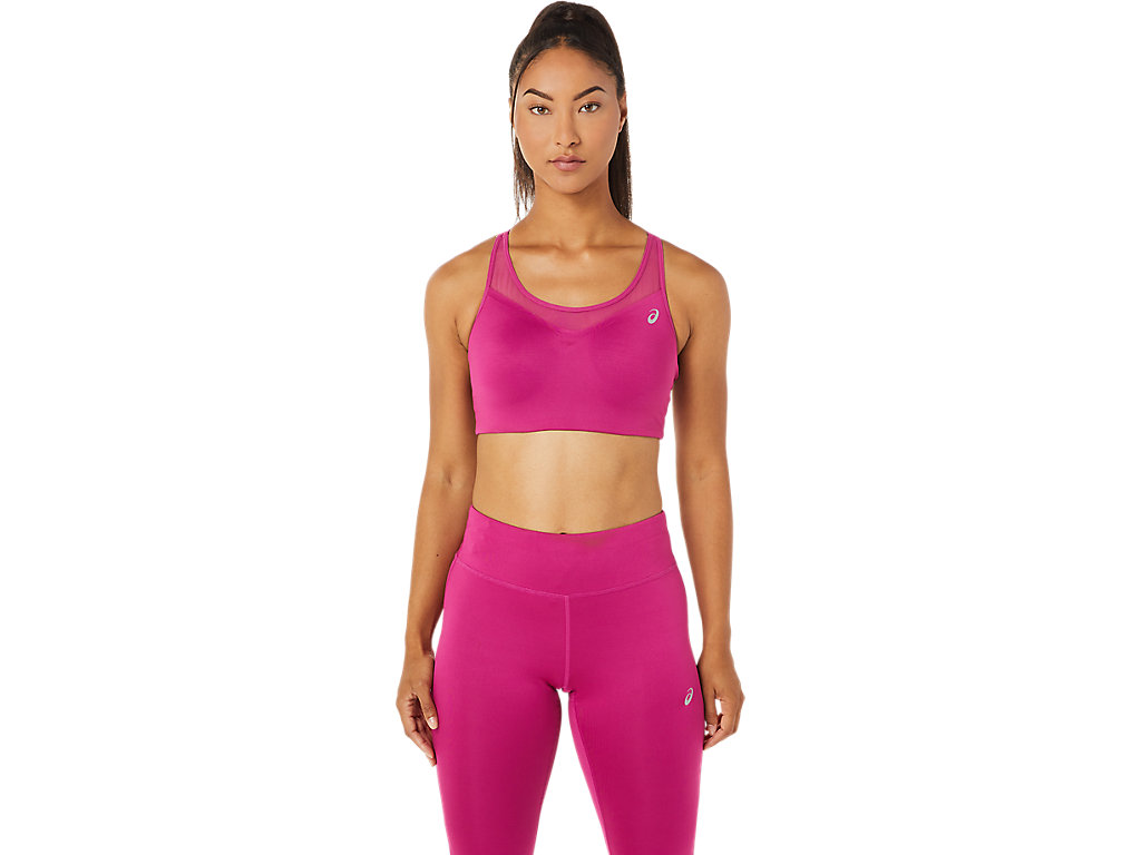 ASICS ACCELERATE BRA, FUCHSIA RED, swatch