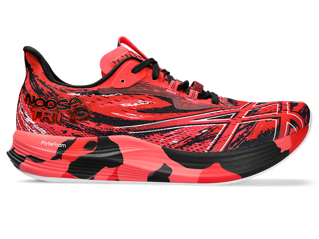 ASICS NOOSA TRI 15, ELECTRIC RED/DIVA PINK, swatch