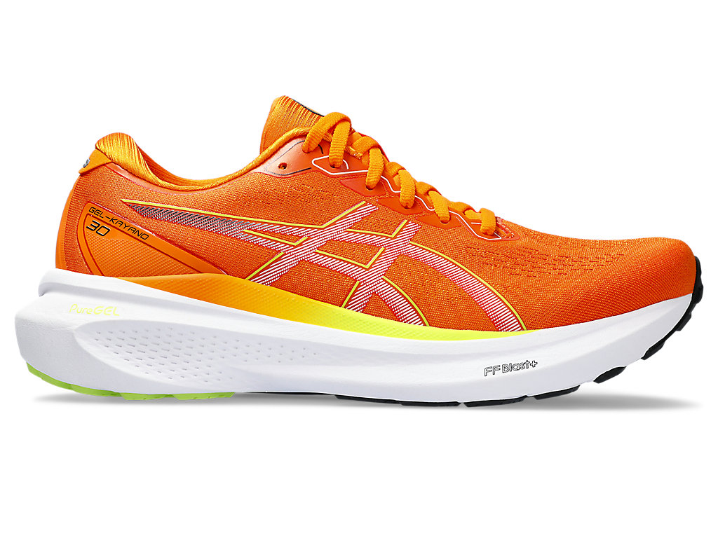 ASICS GEL-KAYANO 30, BRIGHT ORANGE/WHITE, swatch