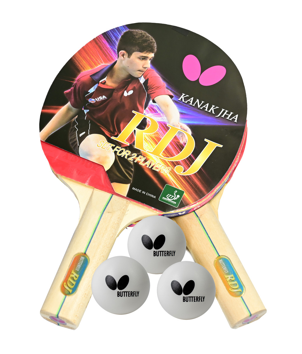 BUTTERFLY TABLE TENNIS RACKET RDJ 2-PLAYER SET , , large image number null