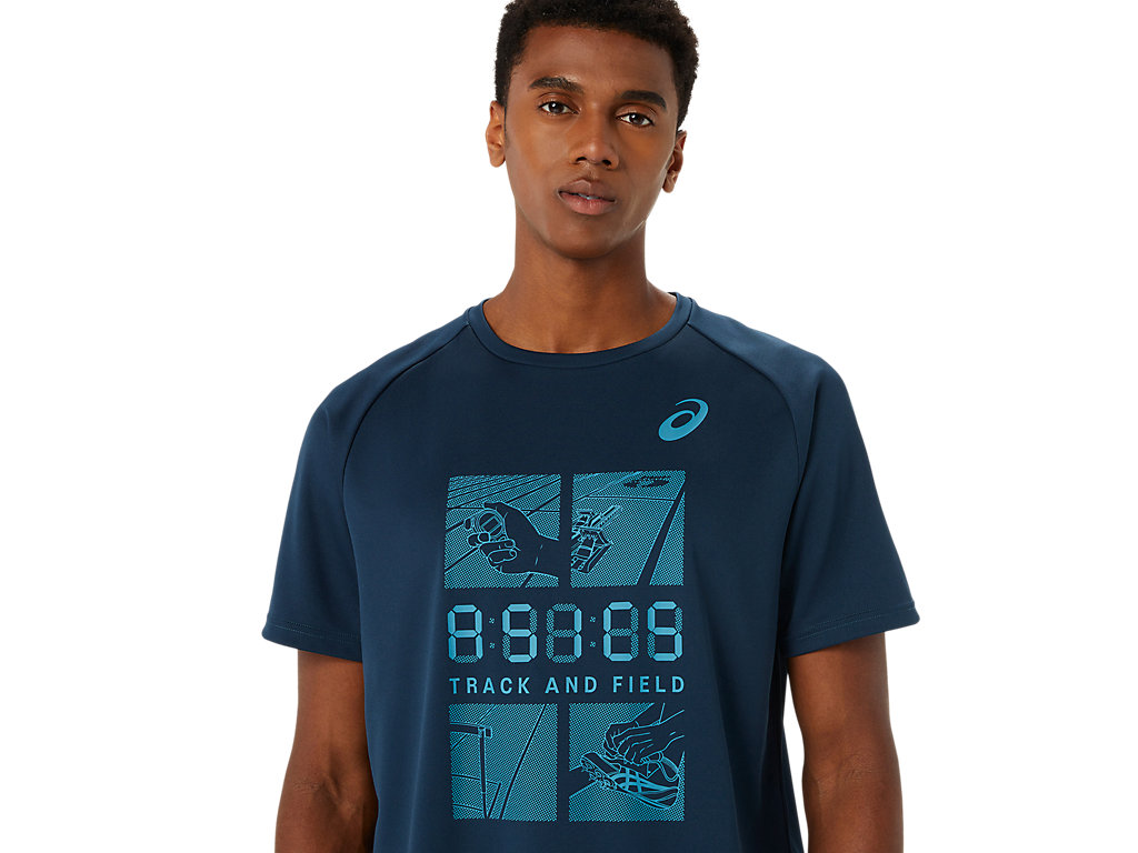 ASICS MEN TRACK PRACTICE GRAPHIC TEE image number null