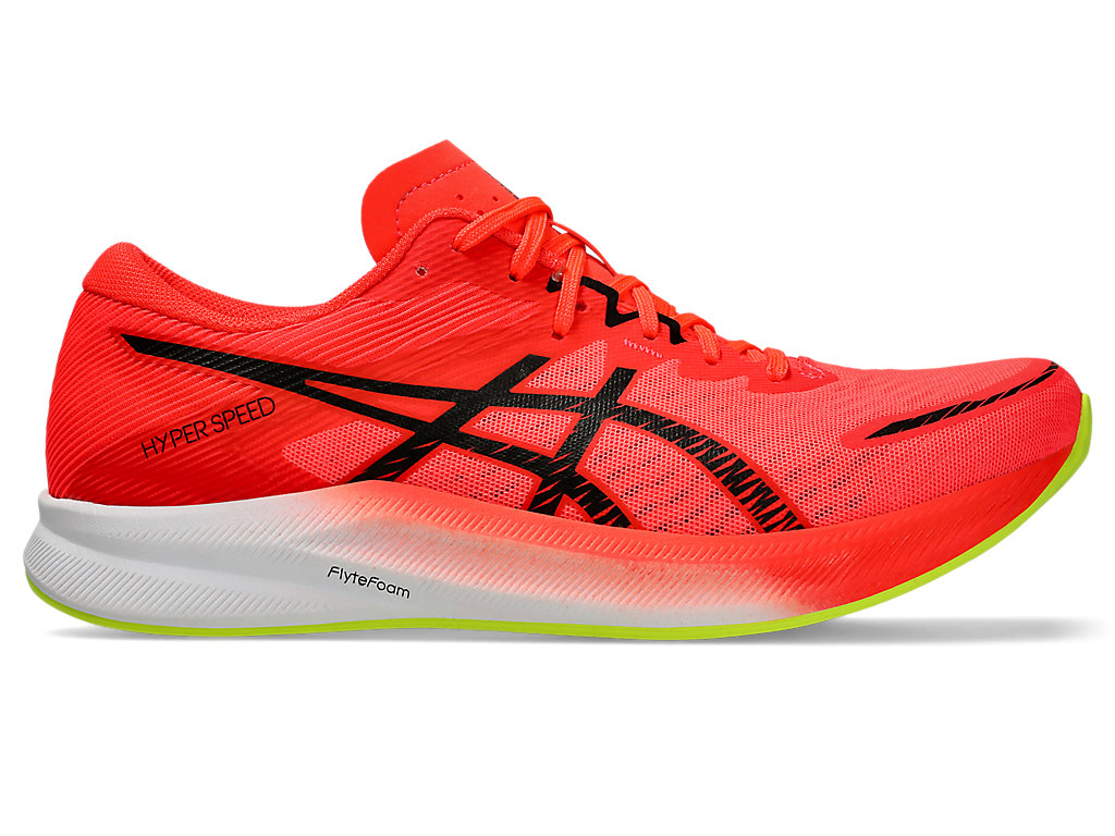 ASICS HYPER SPEED 3, SUNRISE RED/BLACK, swatch