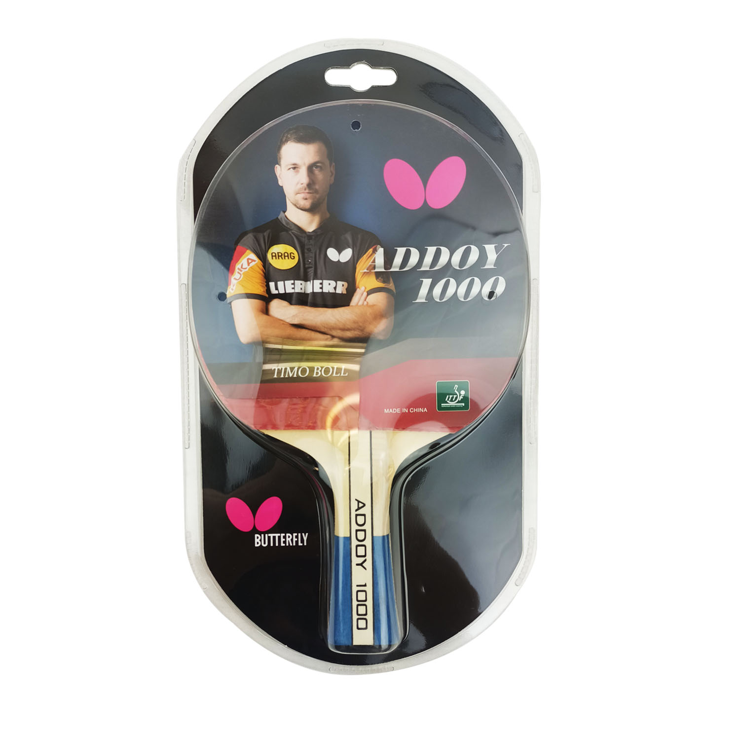 BUTTERFLY TABLE TENNIS RACKET ADDOY 1000 