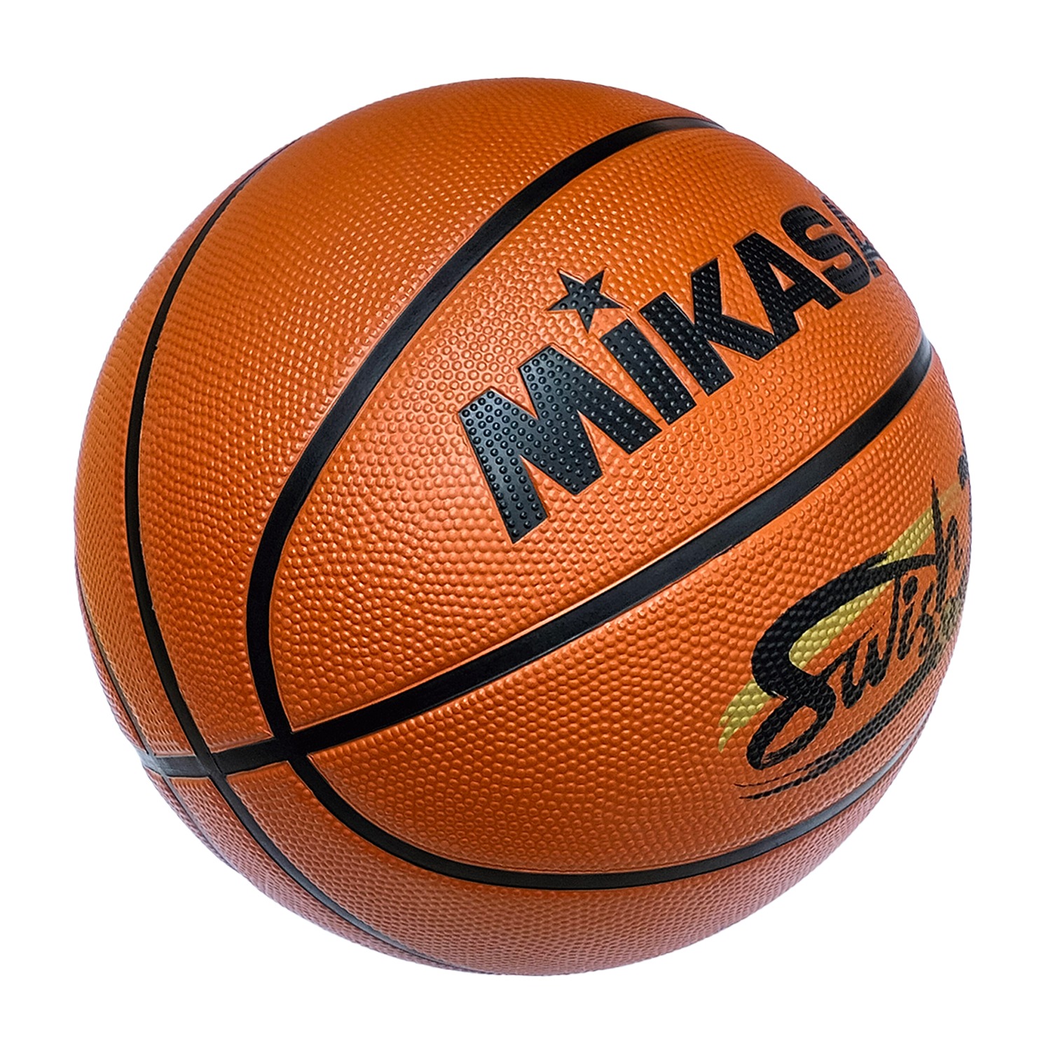 MIKASA BB711E-BR (SWISH) RUBBER BROWN BASKETBALL SIZE 7, , large image number null
