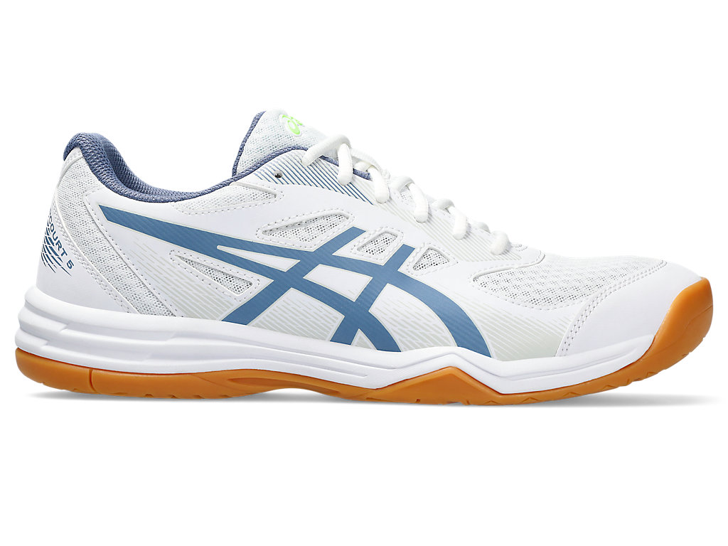 ASICS UPCOURT 5, WHITE/DENIM BLUE, swatch