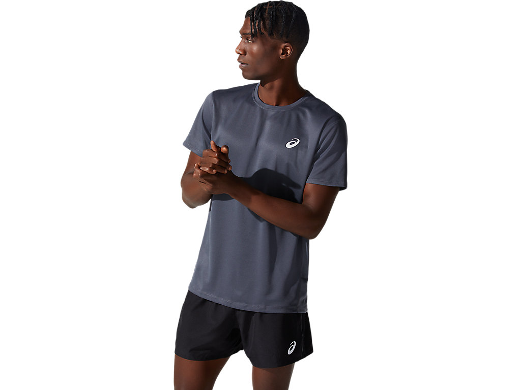 ASICS SILVER SS TOP, CARRIER GREY, swatch