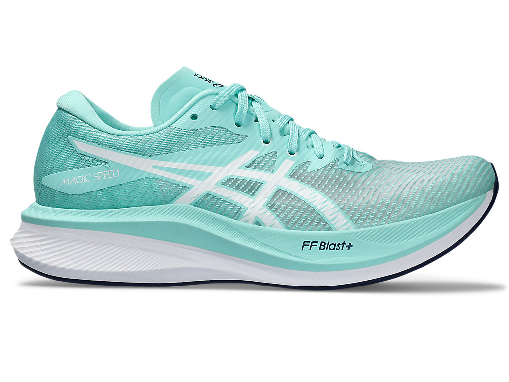 ASICS MAGIC SPEED 3, ILLUMINATE MINT/WHITE, swatch