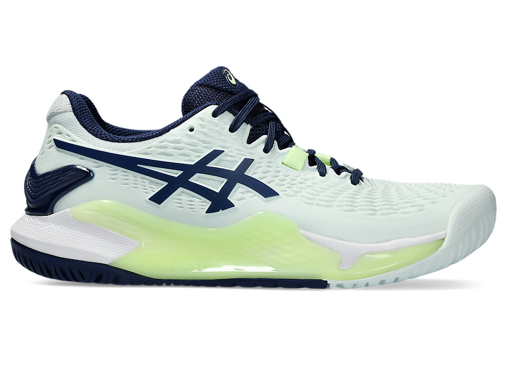 ASICS GEL-RESOLUTION 9, PALE MINT/BLUE EXPANSE, swatch