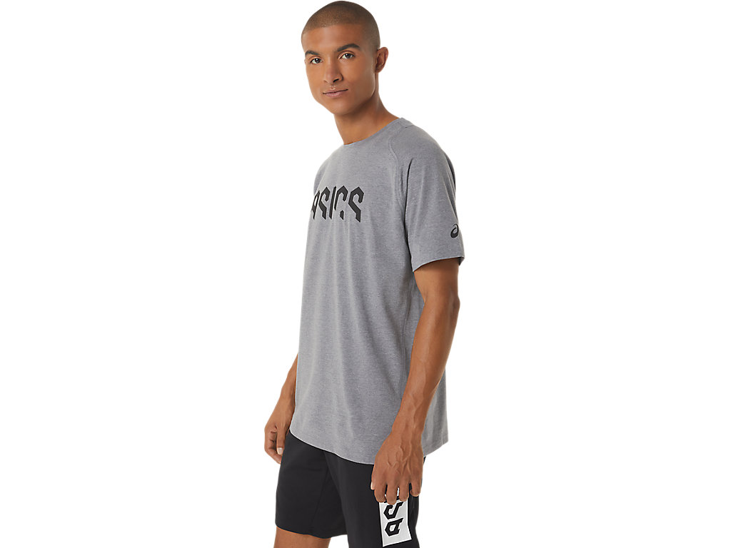 ASICS HEX GRAPHIC COTTON BLEND SS TOP image number null