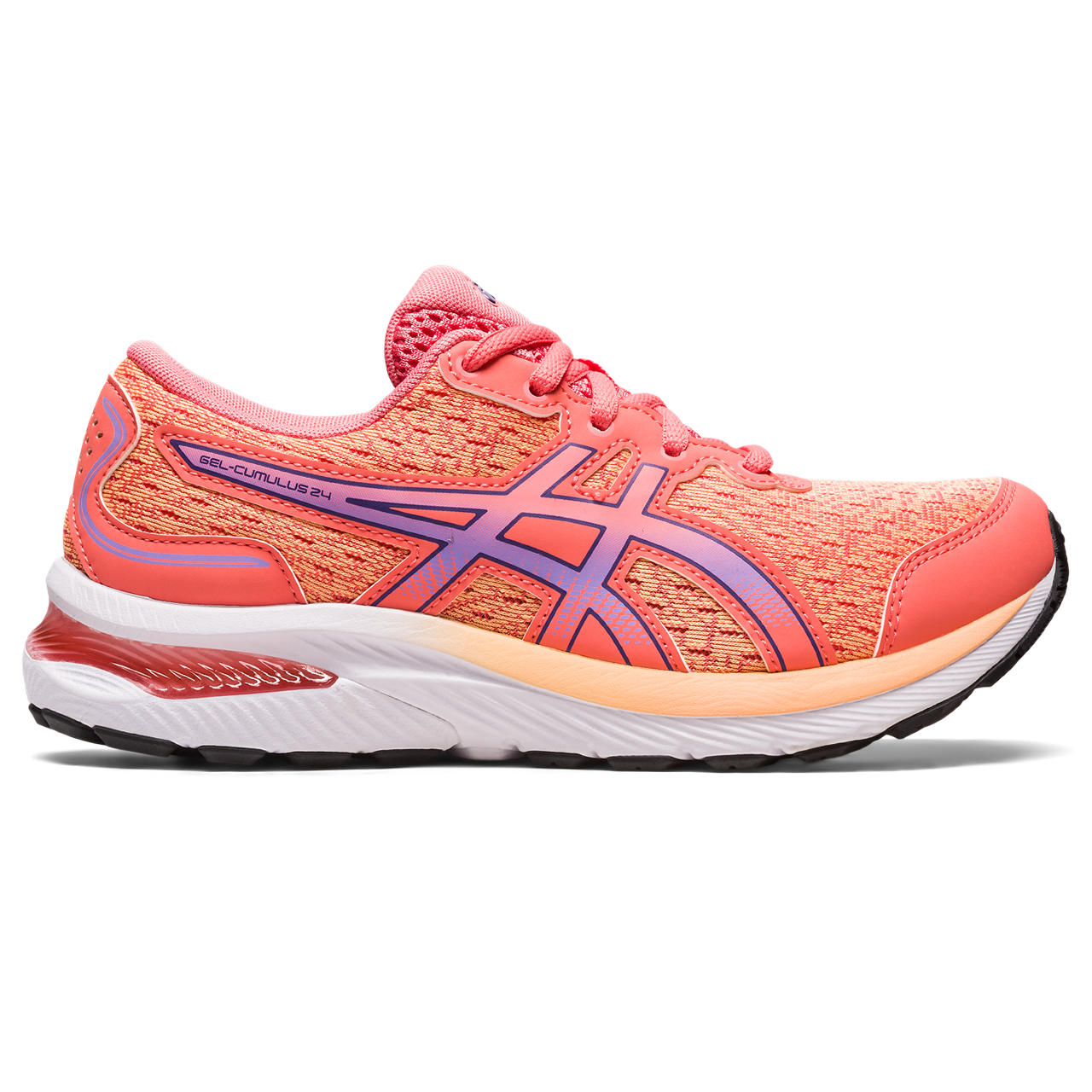 ASICS GEL-CUMULUS 24 GS, PAPAYA/DUSTY PURPLE, swatch