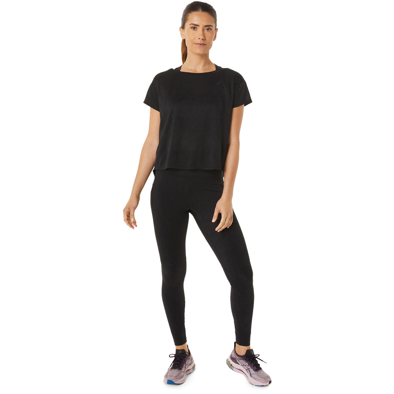 ASICS WOMEN MOVEKOYO JACQUARD SS TOP