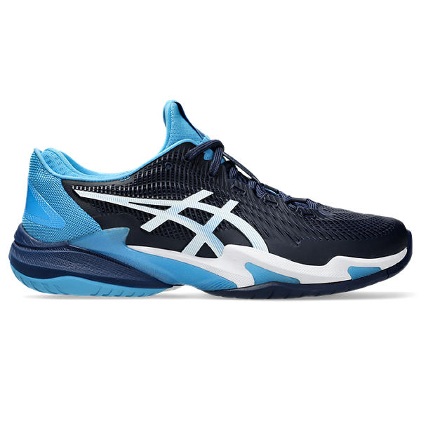 ASICS COURT FF 3 NOVAK, BLUE EXPANSE/WHITE, swatch