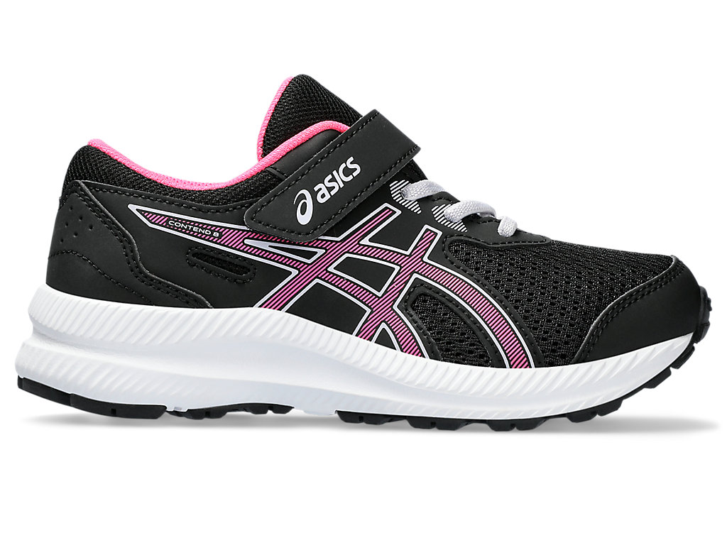 ASICS CONTEND 8 PS, BLACK/HOT PINK, swatch