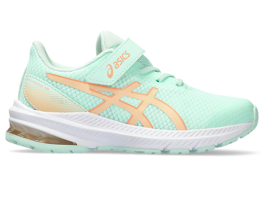 ASICS GT-1000 12 PS, MINT TINT/APRICOT CRUSH, swatch