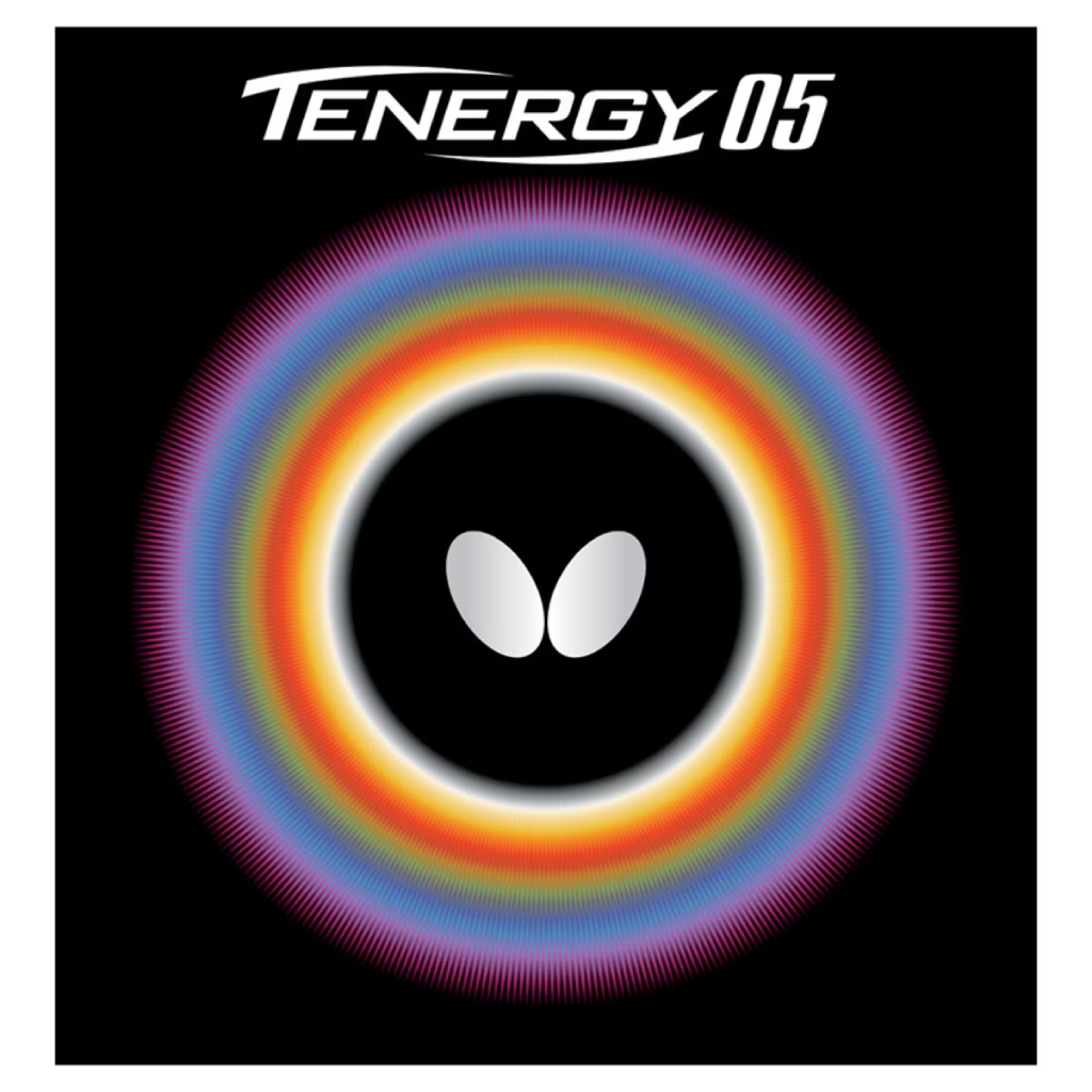 BUTTERFLY TABLE TENNIS RUBBER TENERGY 05, BLACK, 2.1