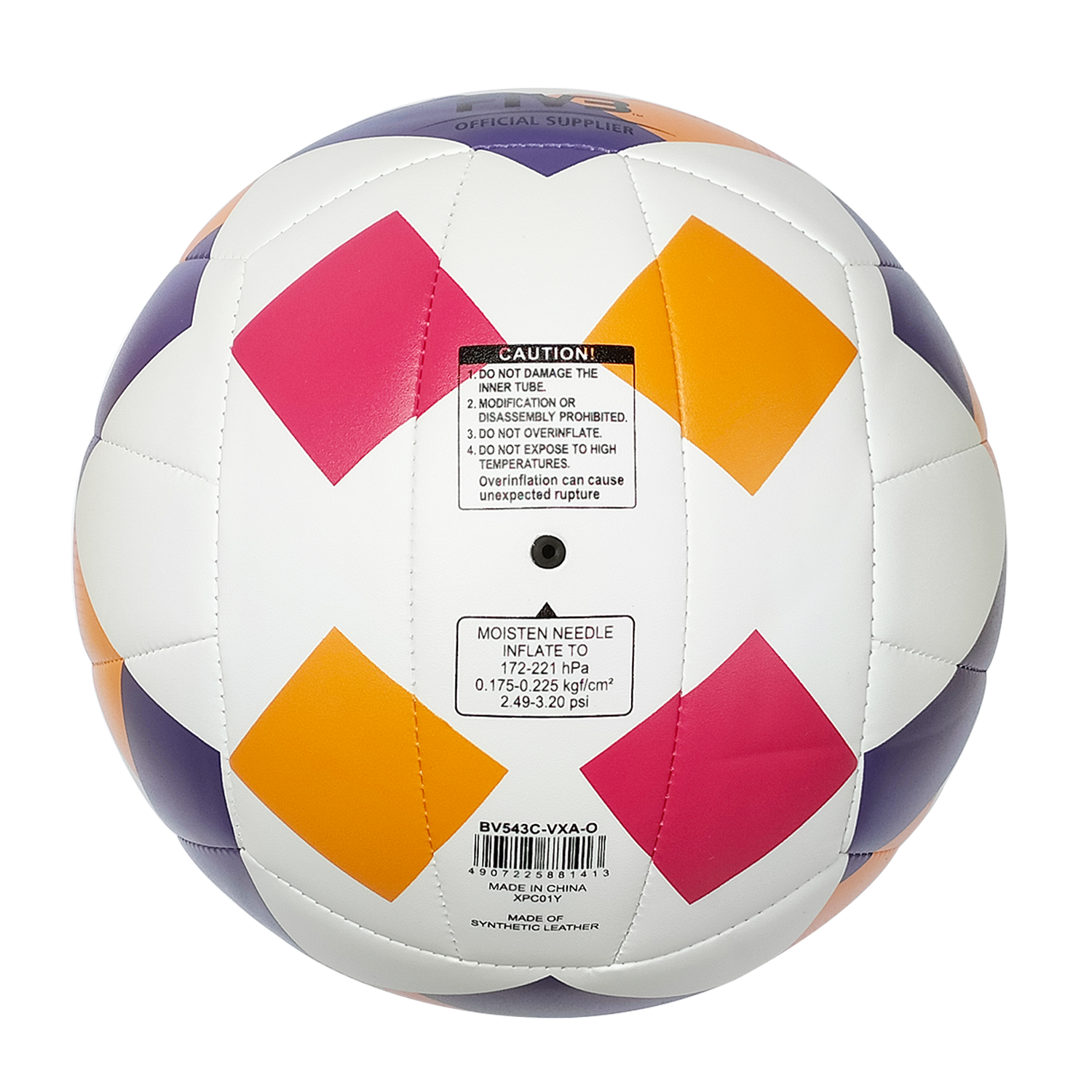 MIKASA BV543C-VXA-O (ORANGE) BEACH VOLLEYBALL SIZE 5, , large image number null