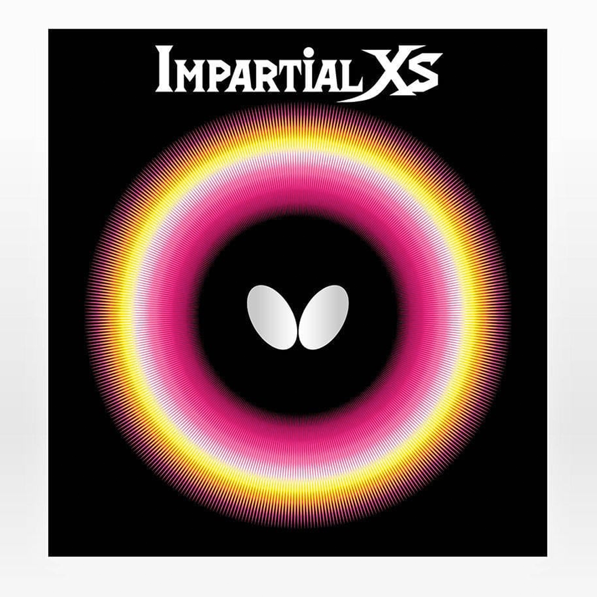 BUTTERFLY TABLE TENNIS RUBBER IMPARTIAL XS, BLACK, 1.9